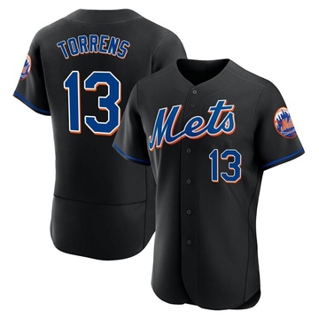 Black Authentic Luis Torrens Men's New York Mets 2022 Alternate Jersey