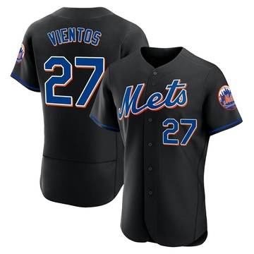 Black Authentic Mark Vientos Men's New York Mets 2022 Alternate Jersey
