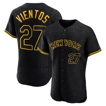 Black Authentic Mark Vientos Men's New York Mets Snake Skin City Jersey