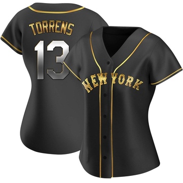 Black Golden Replica Luis Torrens Women's New York Mets Alternate Jersey