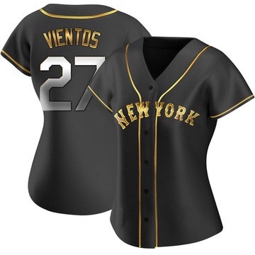 Black Golden Replica Mark Vientos Women's New York Mets Alternate Jersey
