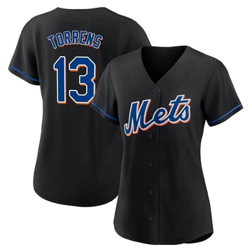 Black Replica Luis Torrens Women's New York Mets 2022 Alternate Jersey