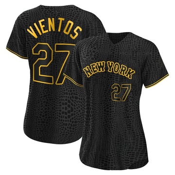 Black Replica Mark Vientos Women's New York Mets Snake Skin City Jersey