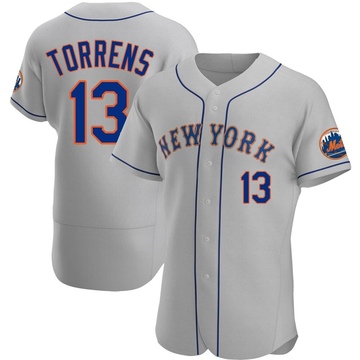 Gray Authentic Luis Torrens Men's New York Mets Road Jersey