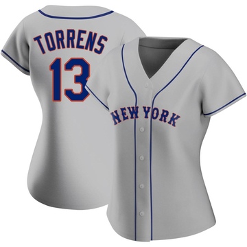 Gray Authentic Luis Torrens Women's New York Mets Road Jersey