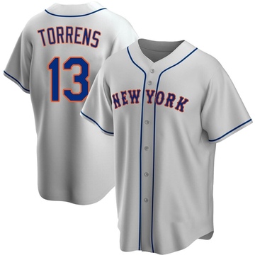 Gray Replica Luis Torrens Men's New York Mets Road Jersey