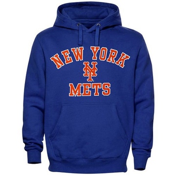 Royal Blue Men's New York Mets Stitches Fastball Fleece Pullover Hoodie -