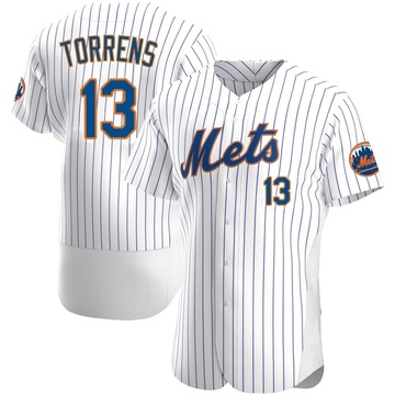 White Authentic Luis Torrens Men's New York Mets Home Jersey