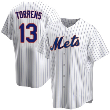 White Replica Luis Torrens Men's New York Mets Home Jersey