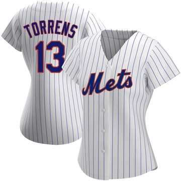 White Replica Luis Torrens Women's New York Mets Home Jersey